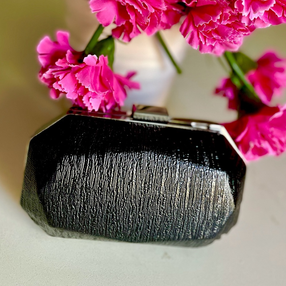 Bebe Black Clutch